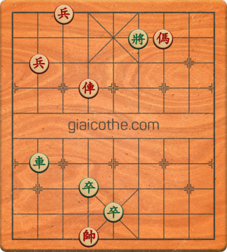Bàn cờ tướng bài tập Cờ Tướng Khó Nhất màn 1 ván 24 - Độ khó Trung Bình