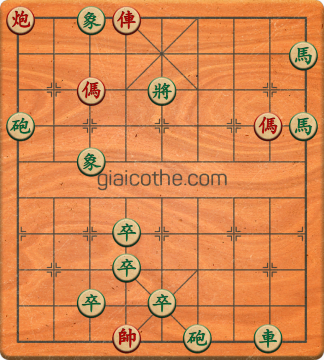 Bàn cờ tướng bài tập Cờ Tướng Khó Nhất màn 1 ván 244 - Độ khó Trung Bình