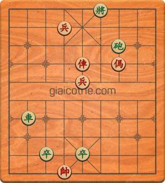 Bàn cờ tướng bài tập Cờ Tướng Khó Nhất màn 1 ván 247 - Độ khó Trung Bình