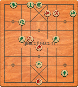 Bàn cờ tướng bài tập Cờ Tướng Khó Nhất màn 1 ván 251 - Độ khó Trung Bình