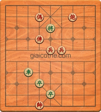 Bàn cờ tướng bài tập Cờ Tướng Khó Nhất màn 1 ván 255 - Độ khó Trung Bình