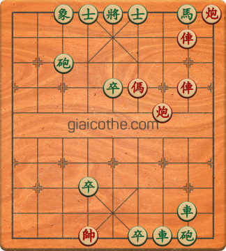 Bàn cờ tướng bài tập Cờ Tướng Khó Nhất màn 1 ván 257 - Độ khó Trung Bình