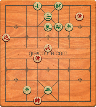 Bàn cờ tướng bài tập Cờ Tướng Khó Nhất màn 1 ván 258 - Độ khó Trung Bình