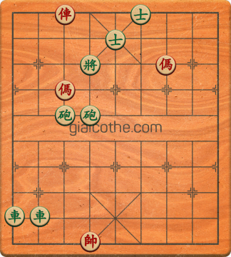 Bàn cờ tướng bài tập Cờ Tướng Khó Nhất màn 1 ván 268 - Độ khó Trung Bình