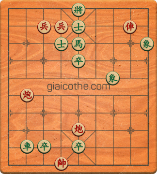 Bàn cờ tướng bài tập Cờ Tướng Khó Nhất màn 1 ván 270 - Độ khó Trung Bình