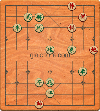 Bàn cờ tướng bài tập Cờ Tướng Khó Nhất màn 1 ván 272 - Độ khó Trung Bình