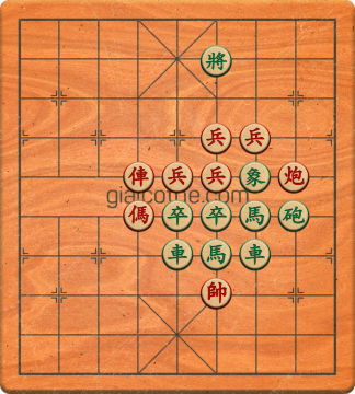 Bàn cờ tướng bài tập Cờ Tướng Khó Nhất màn 1 ván 276 - Độ khó Trung Bình