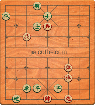 Bàn cờ tướng bài tập Cờ Tướng Khó Nhất màn 1 ván 281 - Độ khó Trung Bình