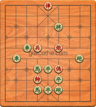 Bàn cờ tướng bài tập Cờ Tướng Khó Nhất màn 1 ván 282 - Độ khó Trung Bình