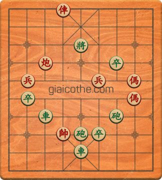 Bàn cờ tướng bài tập Cờ Tướng Khó Nhất màn 1 ván 283 - Độ khó Trung Bình