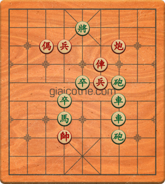 Bàn cờ tướng bài tập Cờ Tướng Khó Nhất màn 1 ván 285 - Độ khó Trung Bình