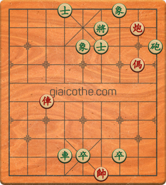 Bàn cờ tướng bài tập Cờ Tướng Khó Nhất màn 1 ván 287 - Độ khó Trung Bình