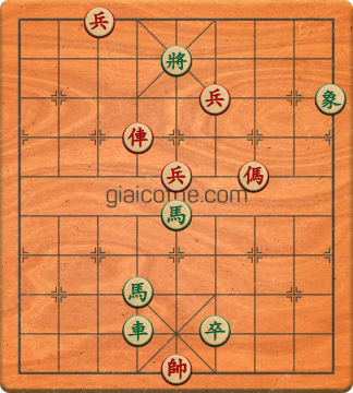 Bàn cờ tướng bài tập Cờ Tướng Khó Nhất màn 1 ván 288 - Độ khó Trung Bình