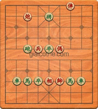 Bàn cờ tướng bài tập Cờ Tướng Khó Nhất màn 1 ván 293 - Độ khó Trung Bình