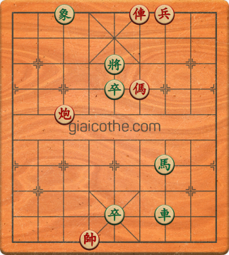 Bàn cờ tướng bài tập Cờ Tướng Khó Nhất màn 1 ván 294 - Độ khó Trung Bình