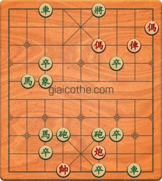 Bàn cờ tướng bài tập Cờ Tướng Khó Nhất màn 1 ván 296 - Độ khó Trung Bình