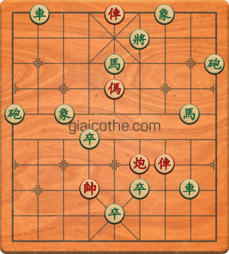 Bàn cờ tướng bài tập Cờ Tướng Khó Nhất màn 1 ván 302 - Độ khó Trung Bình