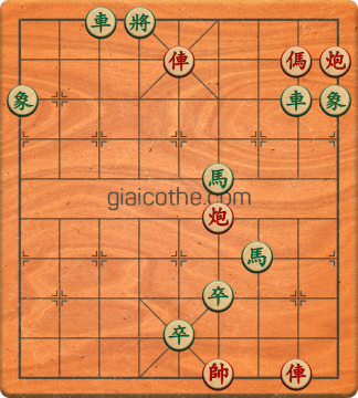 Bàn cờ tướng bài tập Cờ Tướng Khó Nhất màn 1 ván 307 - Độ khó Trung Bình