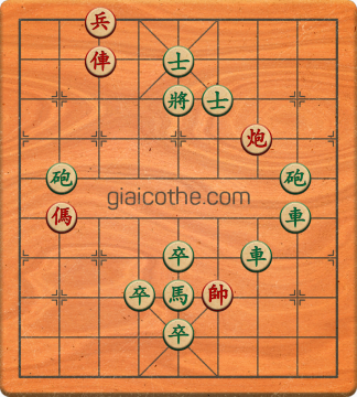 Bàn cờ tướng bài tập Cờ Tướng Khó Nhất màn 1 ván 308 - Độ khó Trung Bình