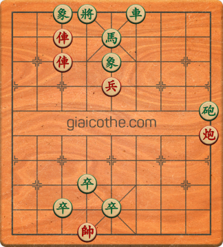 Bàn cờ tướng bài tập Cờ Tướng Khó Nhất màn 1 ván 312 - Độ khó Trung Bình