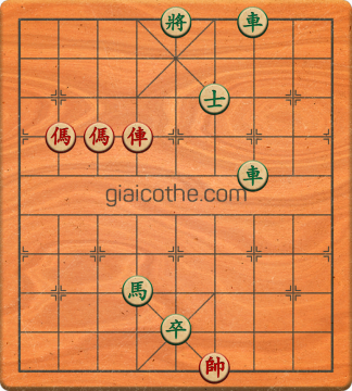 Bàn cờ tướng bài tập Cờ Tướng Khó Nhất màn 1 ván 318 - Độ khó Trung Bình