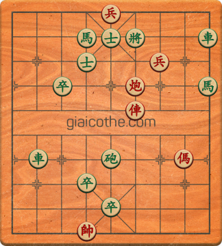 Bàn cờ tướng bài tập Cờ Tướng Khó Nhất màn 1 ván 319 - Độ khó Trung Bình