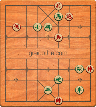 Bàn cờ tướng bài tập Cờ Tướng Khó Nhất màn 1 ván 32 - Độ khó Trung Bình