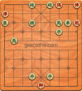 Bàn cờ tướng bài tập Cờ Tướng Khó Nhất màn 1 ván 320 - Độ khó Trung Bình