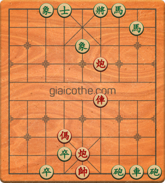 Bàn cờ tướng bài tập Cờ Tướng Khó Nhất màn 1 ván 321 - Độ khó Trung Bình