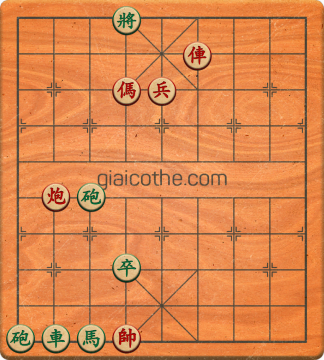 Bàn cờ tướng bài tập Cờ Tướng Khó Nhất màn 1 ván 324 - Độ khó Trung Bình