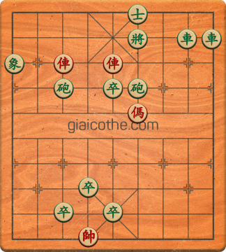 Bàn cờ tướng bài tập Cờ Tướng Khó Nhất màn 1 ván 326 - Độ khó Trung Bình