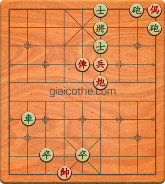 Bàn cờ tướng bài tập Cờ Tướng Khó Nhất màn 1 ván 327 - Độ khó Trung Bình