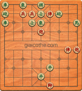 Bàn cờ tướng bài tập Cờ Tướng Khó Nhất màn 1 ván 33 - Độ khó Trung Bình