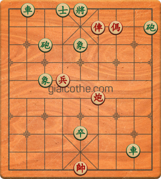 Bàn cờ tướng bài tập Cờ Tướng Khó Nhất màn 1 ván 334 - Độ khó Trung Bình