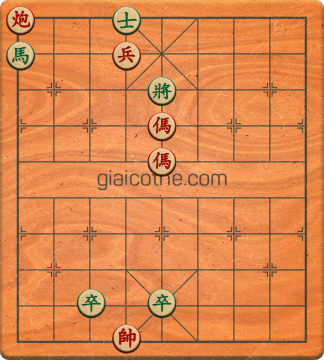 Bàn cờ tướng bài tập Cờ Tướng Khó Nhất màn 1 ván 338 - Độ khó Trung Bình