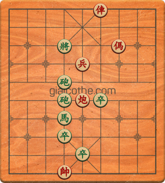 Bàn cờ tướng bài tập Cờ Tướng Khó Nhất màn 1 ván 346 - Độ khó Trung Bình