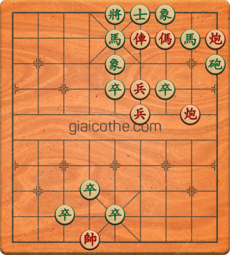 Bàn cờ tướng bài tập Cờ Tướng Khó Nhất màn 1 ván 348 - Độ khó Trung Bình