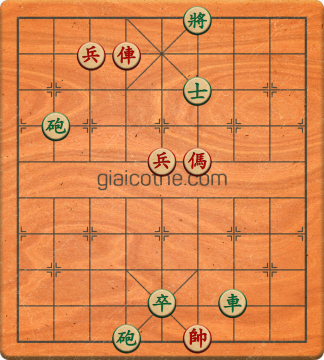 Bàn cờ tướng bài tập Cờ Tướng Khó Nhất màn 1 ván 350 - Độ khó Trung Bình