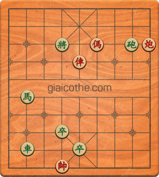 Bàn cờ tướng bài tập Cờ Tướng Khó Nhất màn 1 ván 351 - Độ khó Trung Bình