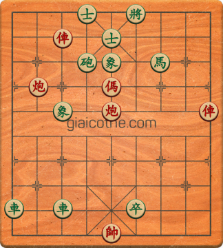 Bàn cờ tướng bài tập Cờ Tướng Khó Nhất màn 1 ván 357 - Độ khó Trung Bình