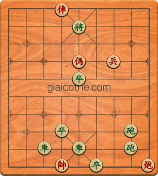 Bàn cờ tướng bài tập Cờ Tướng Khó Nhất màn 1 ván 358 - Độ khó Trung Bình