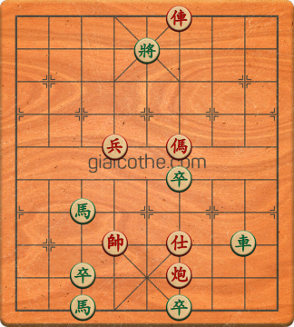 Bàn cờ tướng bài tập Cờ Tướng Khó Nhất màn 1 ván 367 - Độ khó Trung Bình