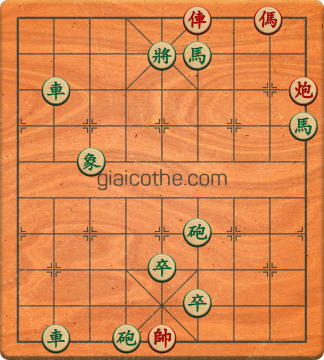 Bàn cờ tướng bài tập Cờ Tướng Khó Nhất màn 1 ván 369 - Độ khó Trung Bình