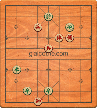 Bàn cờ tướng bài tập Cờ Tướng Khó Nhất màn 1 ván 373 - Độ khó Trung Bình