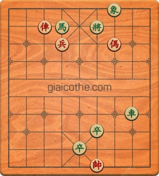 Bàn cờ tướng bài tập Cờ Tướng Khó Nhất màn 1 ván 374 - Độ khó Trung Bình