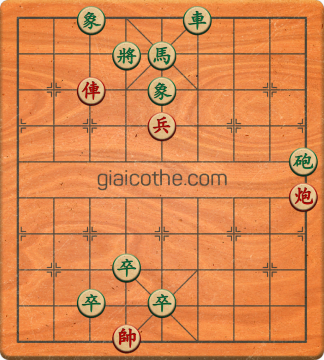 Bàn cờ tướng bài tập Cờ Tướng Khó Nhất màn 1 ván 384 - Độ khó Trung Bình