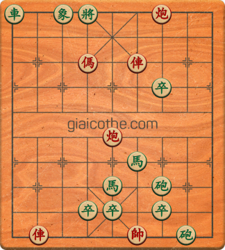 Bàn cờ tướng bài tập Cờ Tướng Khó Nhất màn 1 ván 387 - Độ khó Trung Bình