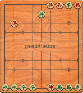 Bàn cờ tướng bài tập Cờ Tướng Khó Nhất màn 1 ván 389 - Độ khó Trung Bình