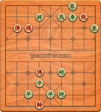 Bàn cờ tướng bài tập Cờ Tướng Khó Nhất màn 1 ván 394 - Độ khó Trung Bình