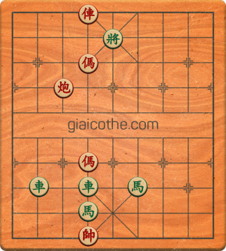 Bàn cờ tướng bài tập Cờ Tướng Khó Nhất màn 1 ván 395 - Độ khó Trung Bình